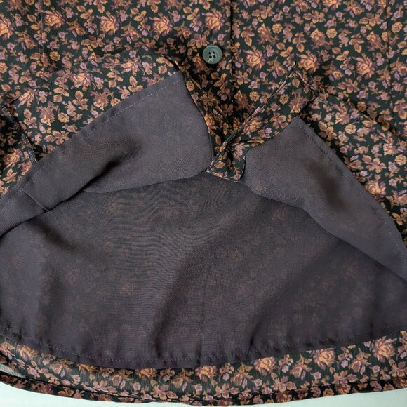 MADEWELL Women's Buttoned Top Blouse Size 4 Multi Floral Print NWOT - Picture 5 of 7